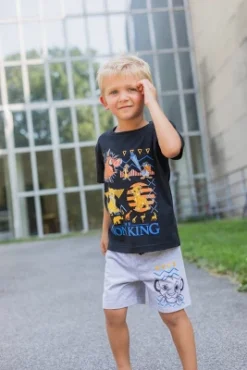Disney Lion King Pixar Toy Story Mickey Mouse Goofy T-Shirt Tank Top And Shorts 3 Piece Outfit Set Toddler To Big Kid