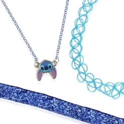 Disney Girls Lilo & Stitch Necklace Trio - 3-Piece Choker Necklace Set With 1 Stretch Necklace And 2 12"+3" Necklaces - Stitch Jewelry For Girls -Disney Clothing Store GUEST 0b7f503c 2d07 48ba 9d84 fb92d8147e4d