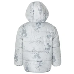 Disney Mickey Mouse Goofy Donald Duck Pluto Zip Up Puffer Jacket Toddler