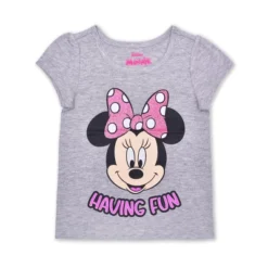 Disney Girls 3-Pack Minnie Mouse Having Fun Graphic Shirt, Zip Up Hoodie And Legging Pant Set For Infant