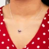 Disney Minnie Mouse Sterling Silver Polka Dot Enamel Pendant Necklace, 18" -Disney Clothing Store GUEST 142b7584 c8c0 423b 8429 a1fc6e235caf