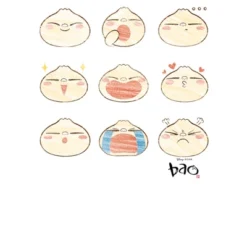 Disney Men's Bao Dumpling Emotions T-Shirt