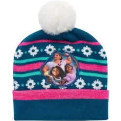 Disney Encanto Girls Beanie Hat And Gloves Or Mittens Winter Set, (Ages 2-7)