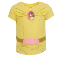 Disney Princess Moana Jasmine Belle Girls 5 Pack T-Shirts Little Kid To Big