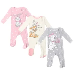 Disney The Aristocats Bambi Baby Girls 3 Pack Zip Up Sleep N' Play Coveralls Newborn To Infant -Disney Clothing Store GUEST 264f7145 df4c 4b57 b66f ef0c08e08c64