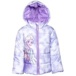 Disney Frozen Princess Anna Elsa Girls Zip Up Puffer Jacket Little Kid -Disney Clothing Store GUEST 2911be6a ef1e 4cbf b42f f173ddd11a30