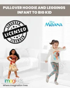 Disney Moana Baby Girls Hoodie And Leggings Outfit Set Infant