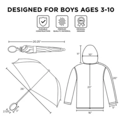 Disney Mickey Mouse Boys Umbrella And Raincoat Set, Kids Ages 2-5 -Disney Clothing Store GUEST 3f5ea88b 8436 438e a65f f1a9d53b8c25