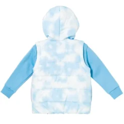 Disney Frozen Elsa Girls Zip Up Vest 2fer Jacket Little Kid