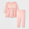 Baby Girls' Disney Mickey Mouse & Friends Polka Dots Top And Bottom Set - Pink -Disney Clothing Store GUEST 4a3de342 3c36 462f b554 e3622469e75e