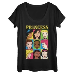 Women's Disney Princess Distressed Close-Up Poster -Disney Clothing Store GUEST 50756eb8 ac11 4dd9 81d0 089bbfdf7e2f