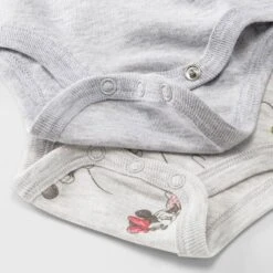Baby Boys' Disney Mickey Mouse & Friends Minnie 3pk Bodysuit And One Piece Clothing Set - Heathered Gray -Disney Clothing Store GUEST 55079712 7d53 42d4 a440 3202a4111faf
