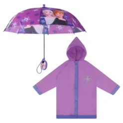 Disney Frozen Elsa And Anna Girl’s Umbrella And Raincoat Set, Kids Ages 4-7 -Disney Clothing Store GUEST 6521f861 6479 40e3 98eb a87ccb0e996b