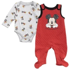 Disney Mickey Mouse Baby Bodysuit And Snap French Terry Overall Newborn To Infant -Disney Clothing Store GUEST 680d10af e4e0 4fcb 80c6 d8556d79ff8b