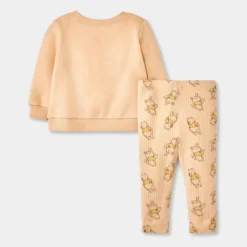 Baby Disney Winnie The Pooh Chenille Top And Bottom Set - Light Brown