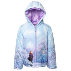 Disney Frozen Princess Anna Elsa Girls Zip Up Puffer Jacket Little Kid -Disney Clothing Store GUEST 8375ef4b 72ad 4fd3 9c66 3abd7d90a392