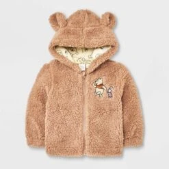 Baby Disney Winnie The Pooh Sherpa Zip-Up Sweatshirt - Tan -Disney Clothing Store GUEST 8c4b8a76 5852 43d8 ad84 f2c42b067e0b