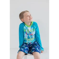 Disney Lilo & Stitch Rash Guard And Swim Trunks Little Kid To Big Kid