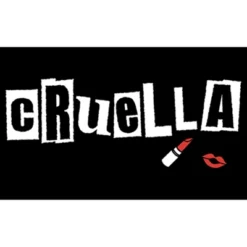 Disney Men's Cruella Lipstick Logo Sweatshirt