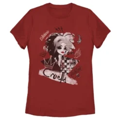 Disney Women's Cruella Fashion Sketch T-Shirt -Disney Clothing Store GUEST abcb82e6 c578 4667 9233 f8b513b02d9f