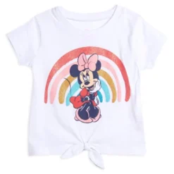 Disney Frozen Minnie Mouse Little Mermaid Elsa Princess Anna Peplum T-Shirt Shorts & Scrunchie 3 Pc Set Infant To Big Kid