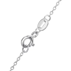 Disney Frozen Olaf The Snowman Fine Silver Plated Pendant Necklace, 16 + 2"