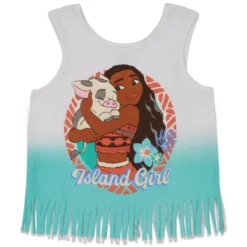 Disney Moana Princess Frozen Ariel Minnie Mouse Baby Girls Tank Top And French Terry Shorts Infant To Little Kid