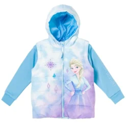 Disney Frozen Elsa Girls Zip Up Vest 2fer Jacket Little Kid -Disney Clothing Store GUEST c48ea21f e16a 492e 81fe b19c7ca1b89a