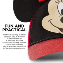 Disney Girls Minnie Mouse Glitter Baseball Cap -Disney Clothing Store GUEST d2dec135 4f0b 421a a00e 02be05189dc6