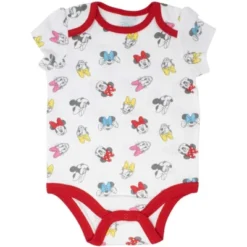 Disney Minnie Mouse Mickey Donald Duck Baby Girls 5 Pack Bodysuits Newborn To Infant -Disney Clothing Store GUEST e15acb51 a4a4 4baf b3b9 1d3297098496