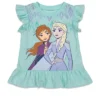 Disney Frozen Princess Anna Elsa Baby Girls T-Shirt And Shorts Outfit Set - Infant