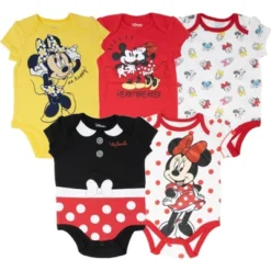 Disney Minnie Mouse Mickey Donald Duck Baby Girls 5 Pack Bodysuits Newborn To Infant -Disney Clothing Store GUEST f2c5e5a8 501d 431c aa57 7912fd5c8fe0