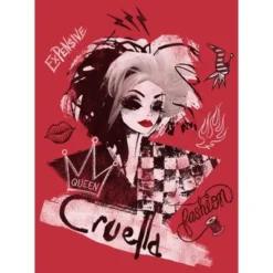 Disney Men's Cruella Fashion Sketch Sweatshirt